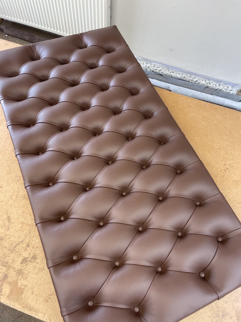 buttoned studded leather headboard buttoned studded leather headboard