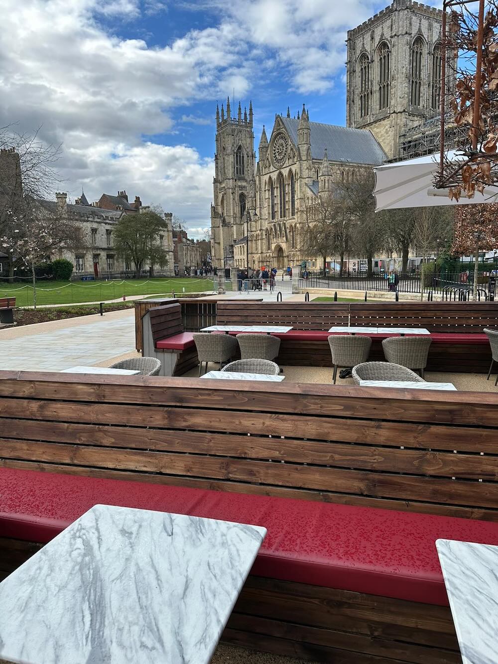 York Minster Refectory Exterior Box Cushions York Minster Refectory Exterior Box Cushions