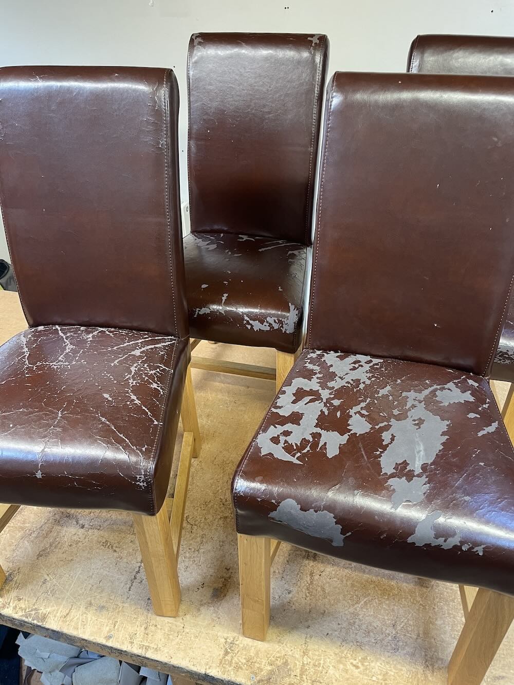 old leather dining chairs old leather dining chairs