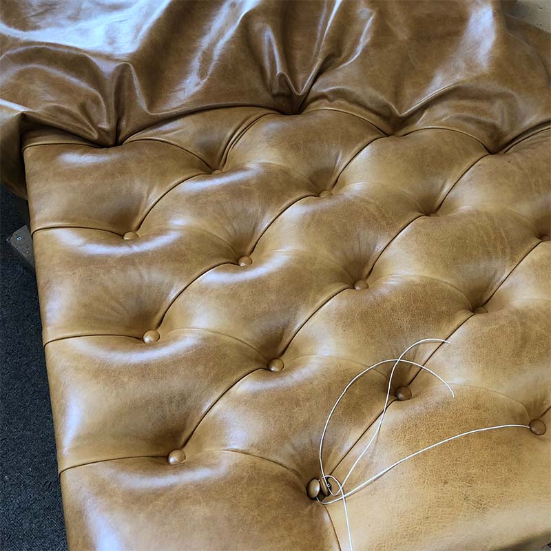 Deep Buttoning Leather