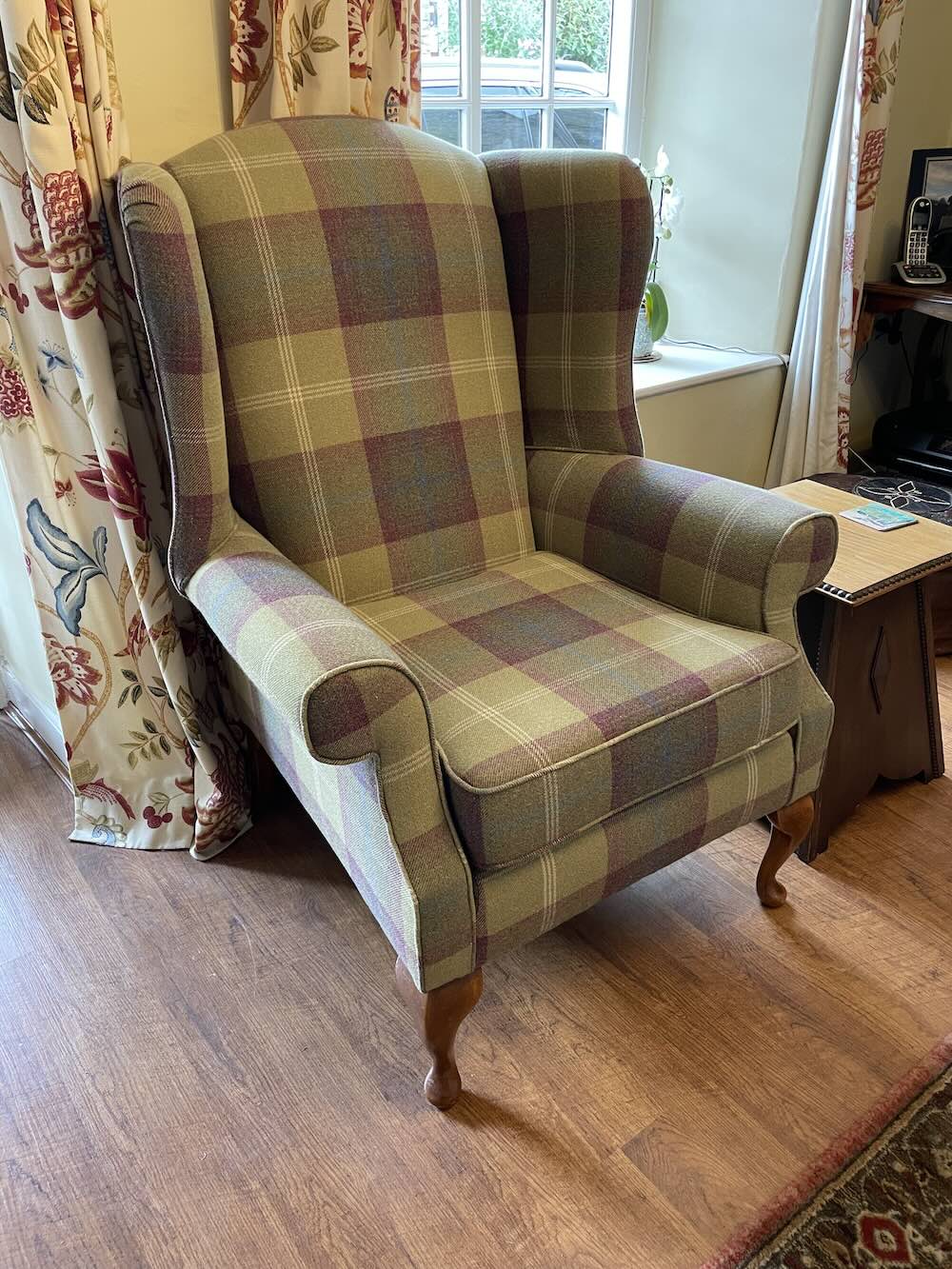 Upholstery Wing Chair Upholstery Wing Chair