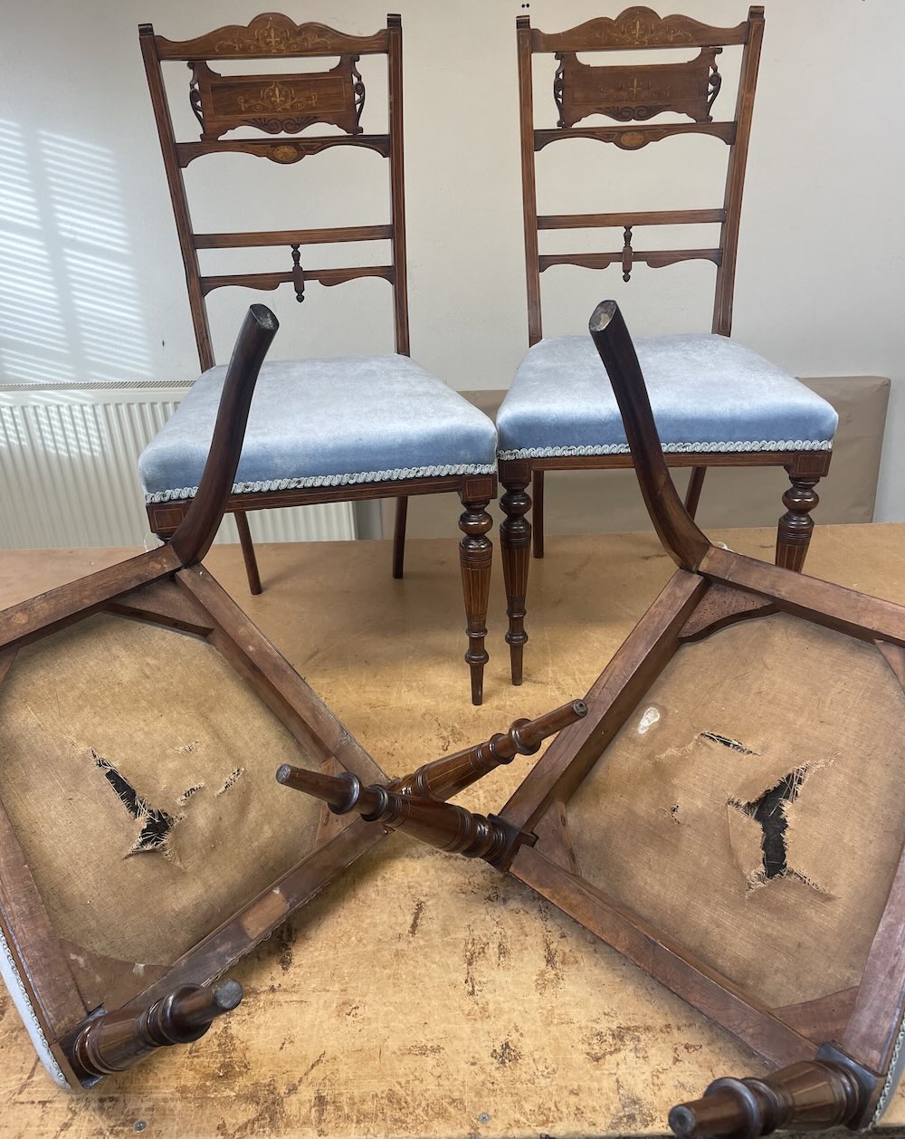 Old Before Reupholstery Old Before Reupholstery